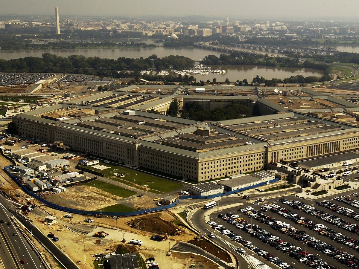 Aerial view of the Pentagon